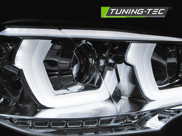 LED Tagfahrlicht Angel Eyes Scheinwerfer für BMW X5 E70 07-10/10-13 chrom